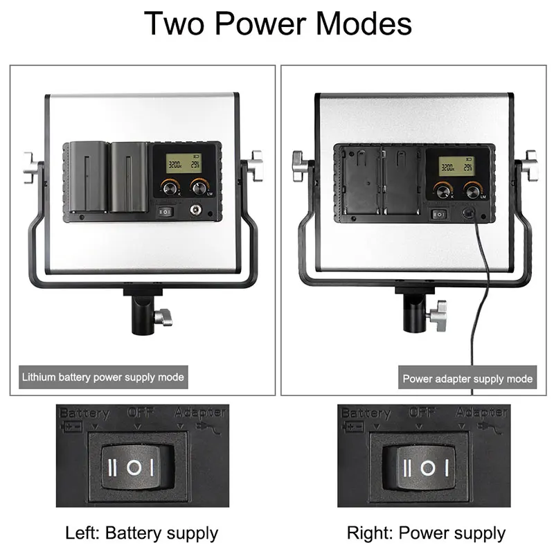 15 Вт Светодиодный светильник наполнитель для фотосъемки ing Dimming Studio Видео US Plug 1650lm