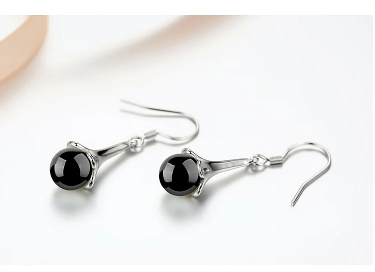 

Natural Agate Stone Plated Silver Drop Earrings Long Tassel Earrings Flowers Wedding Plant Earrings for Women