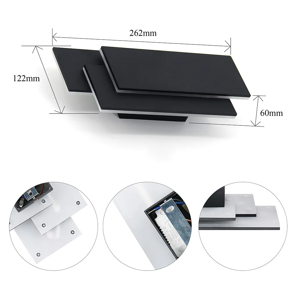 12 Вт настенный светильник для комнатной спальни с выключателем декоративный