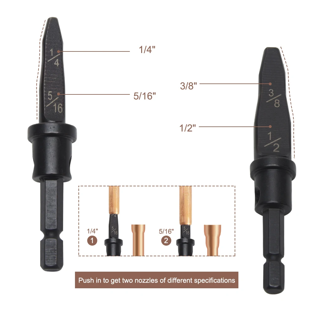 

5pcs Easy Use Dustproof Swaging Tool Drill Bit Set Portable Replacement Parts Repairing Home Tube Expander Professional Metal