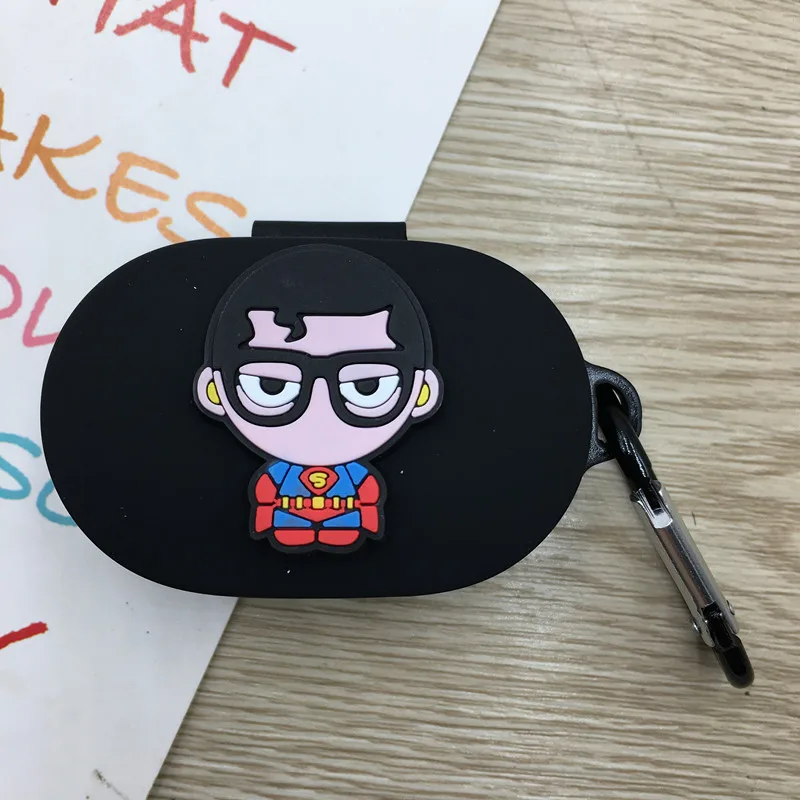 Мультяшный чехол для наушников с крючком для Xiaomi Redmi AirDots, новинка, чехол, беспроводной Bluetooth чехол для наушников, мягкий чехол из ТПУ - Цвет: 20