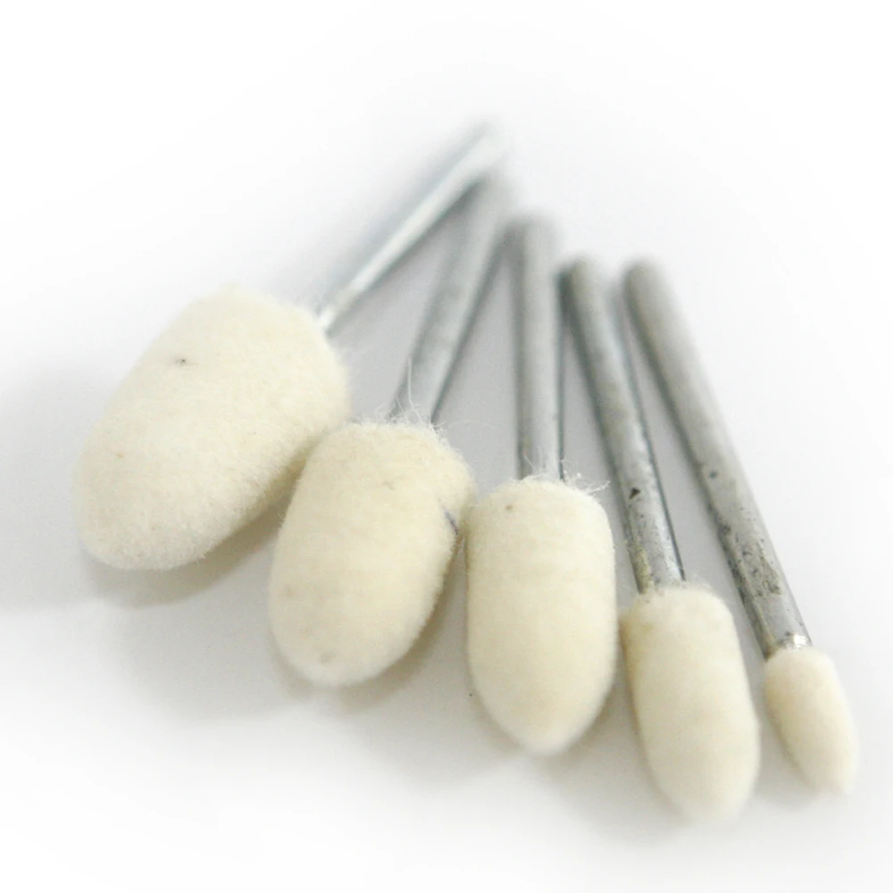 30 шт. 4 мм 6 шерсть Полировочный шлифовальный диск Полировочная головка ДРЕЛЬ Dremel