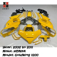 zxmt motorcycle accessories panel abs plastic bodywork full fairing kit for 2006 to 2011 honda goldwing1800 gl1800 gloss yellow