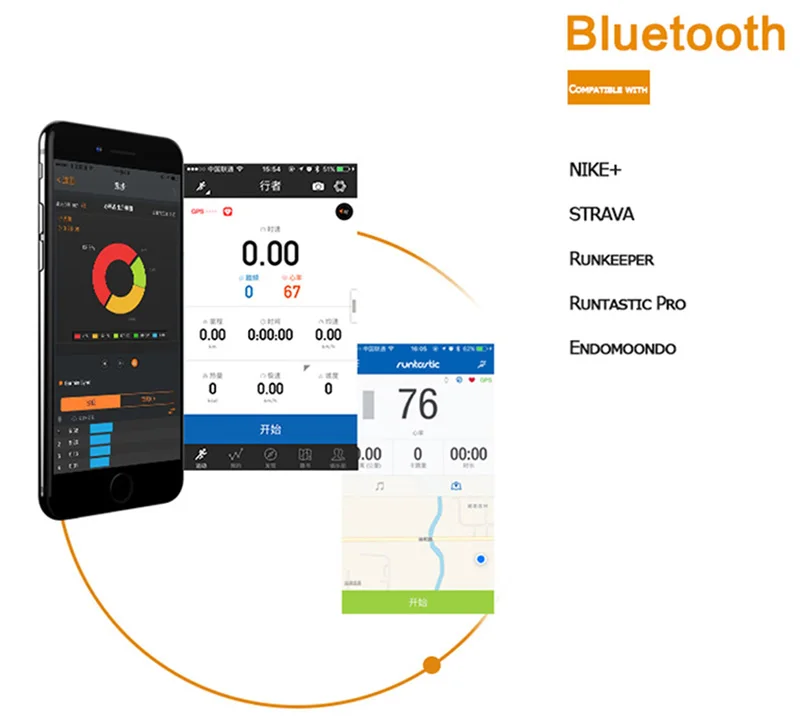 Пульсометр Herzfrequenz Bluetooth 4 0 Ant + Sensoren Set пульсометр нагрудный ремень BLE