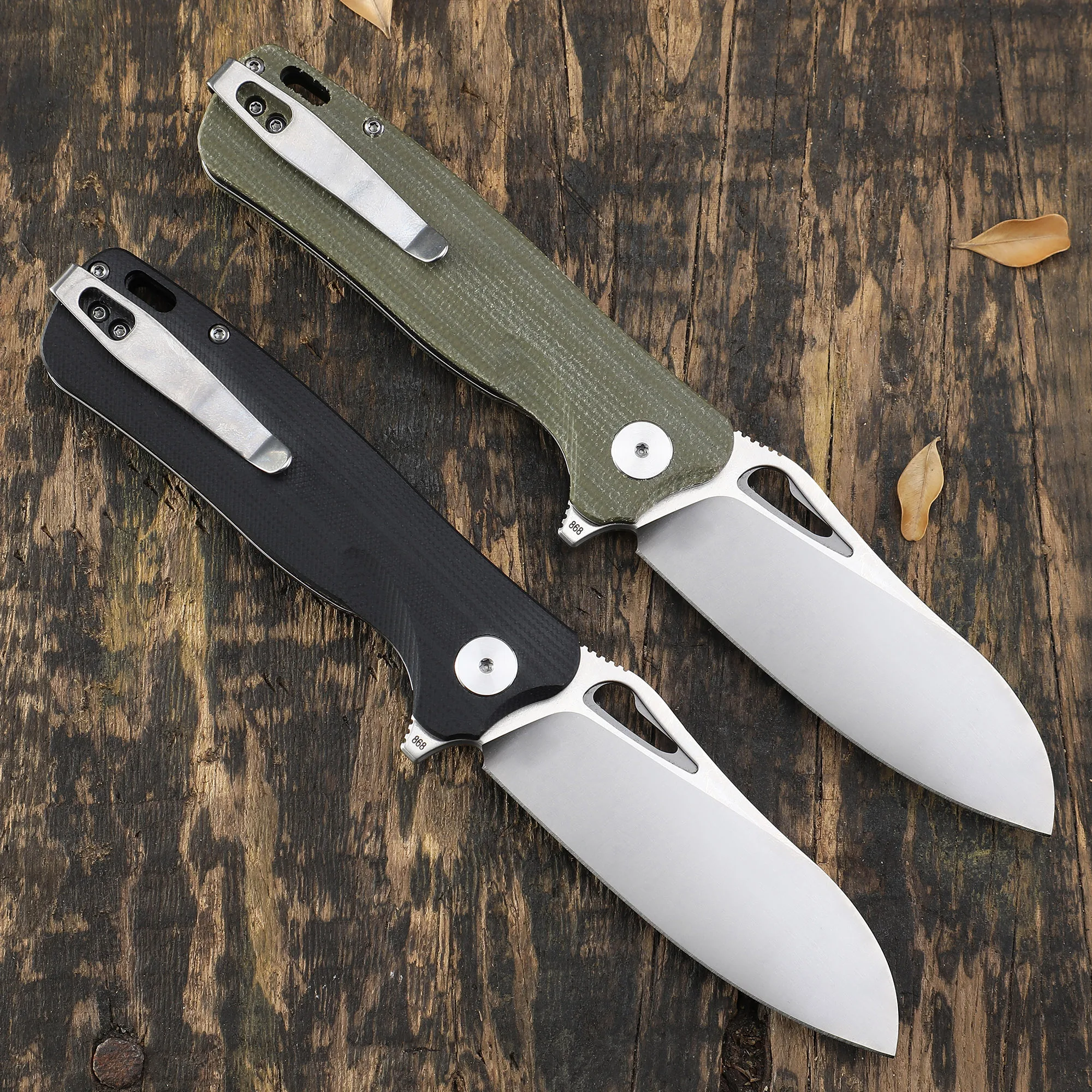 Складной нож Petrified fish PF868 карманный клинок из стали D2 с рукояткой G10 для