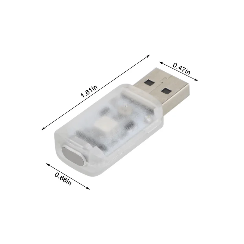 Автомобильный USB светодиодный атмосферный светильник с сенсорным управлением