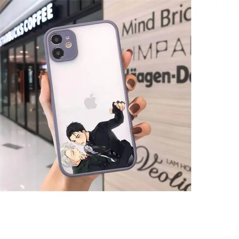 

yuri on ice anime cute luxury Phone Cases shell matte transparent For iphone 7 8 11 12 plus mini x xs xr pro max cover
