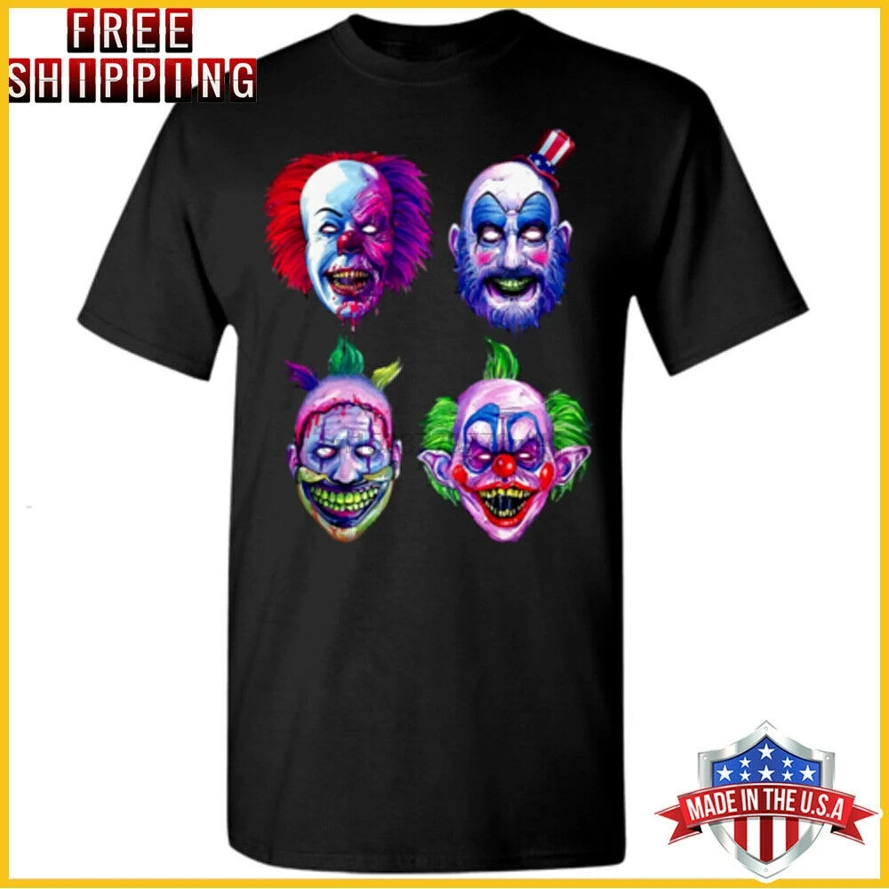 Джокера IT свитшот в стиле Джокер CAPTAIN SPAULDING ужас клоуны на Хэллоуин S 6XL летние шорты с короткими рука|Мужские