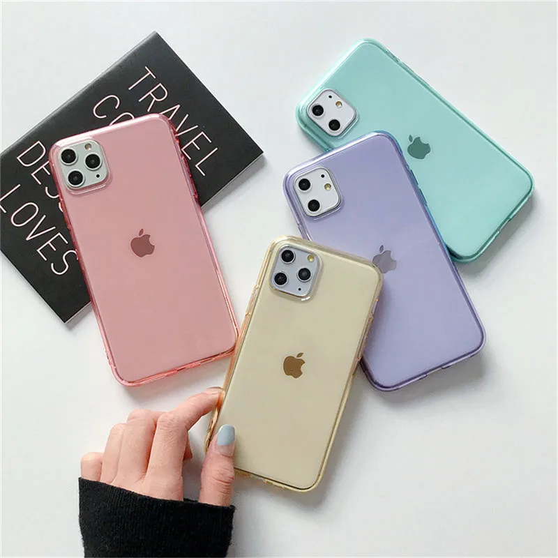 KJOEW чехол для телефона iPhone 11 Pro Max X XS XR Xs transapent Мягкий ТПУ силиконовый 6 6s 7 8 Plus s Capa| |