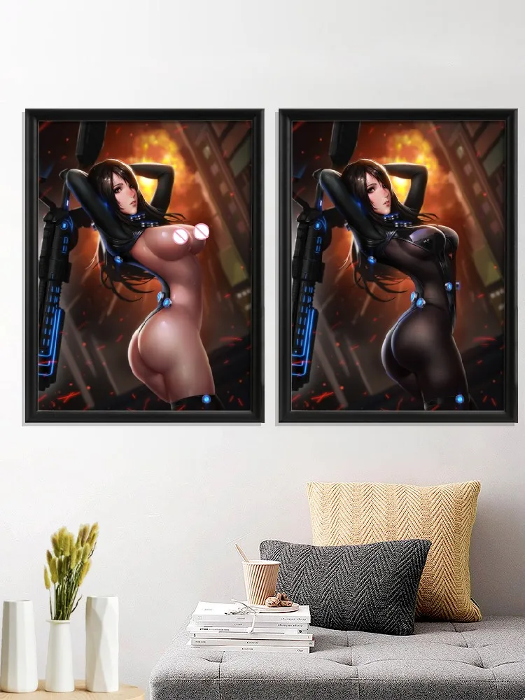 Плакат Gantz из мультфильма сексуальная обнаженная девушка аниме Shimohira Reika игровой