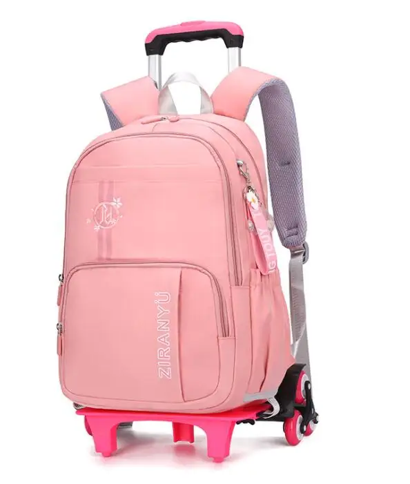 Сумка на колесиках для школьников и студентов, детские школьные рюкзаки на колесиках для девочек, дорожные сумки на колесиках
