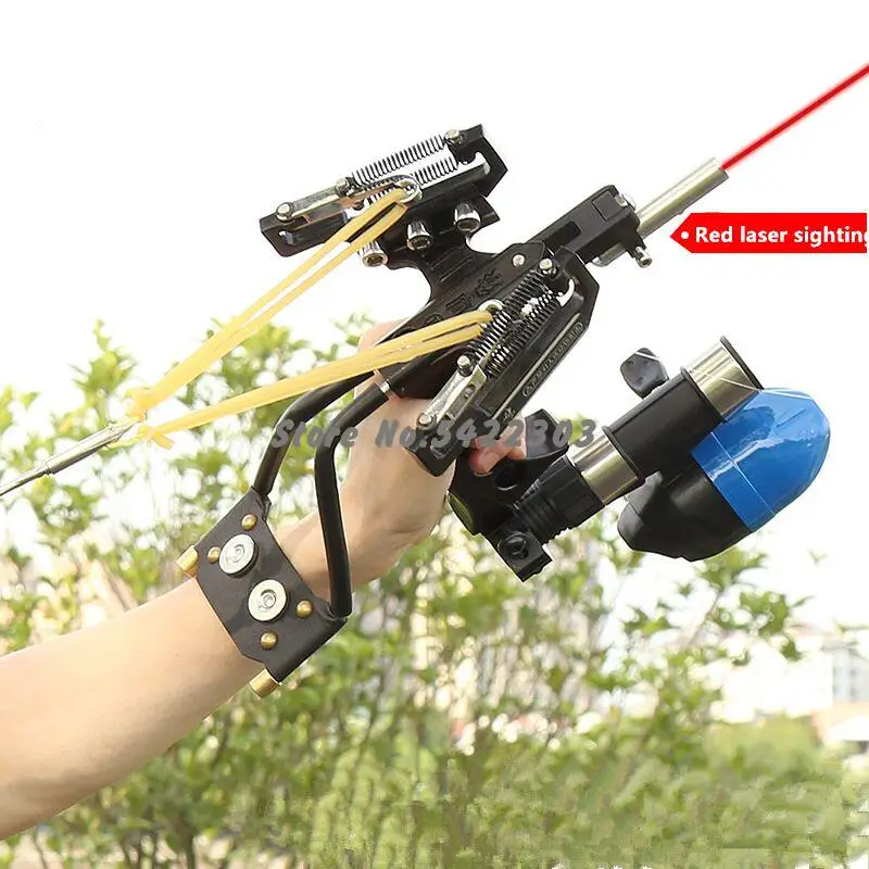 Стрельба из лука мощная Рыбалка Slingshot цель стрельба катапульты арбалет охота