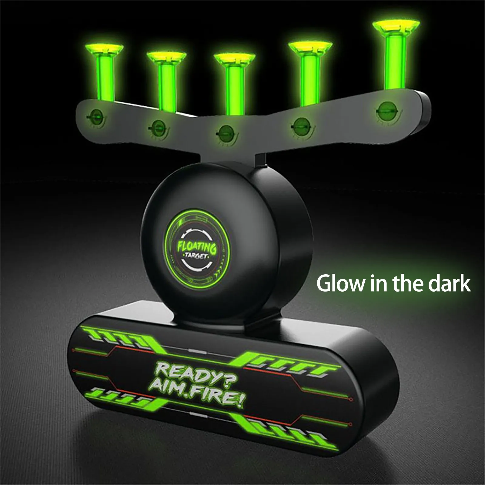 

Floating Target Shooting Game with 10pcs Floating Ball 5pcs Foam Dart Without Gun Luminous Air Shot Game Kit for Adults Kids