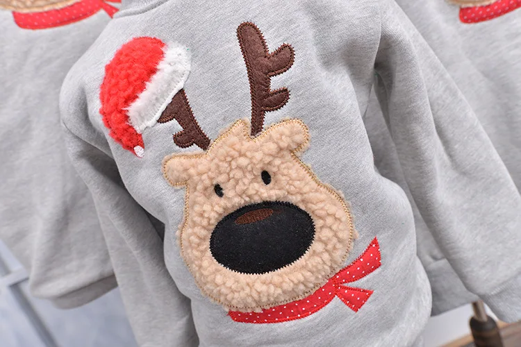 New Year Sweatshirt Thick Fleece Warm Christmas Family Matching Clothes Family Mother Father Baby Family Matching Outfits