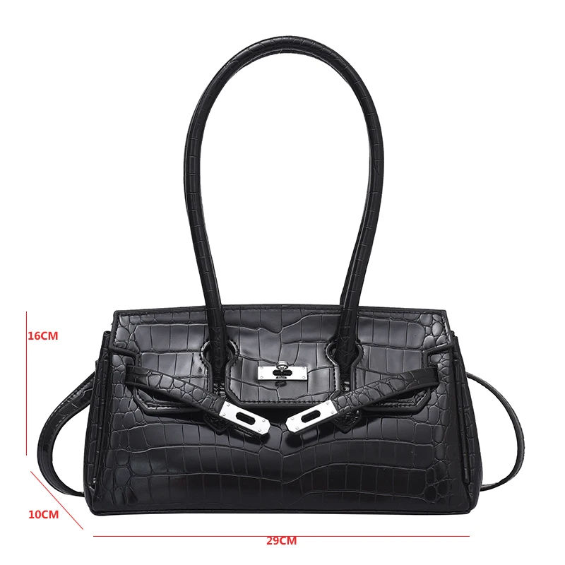 

Retro Alligator Handbag Women Bags Luxury Crocodile Pattern Shoulder Bag Brand Designer Pu Leather Messenger Bags And Purse Tote