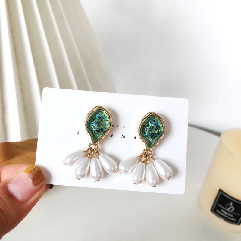 

Kshmir fashion zircon fringed earrings personalized long earrings simple classic earrings wholesale exquisite