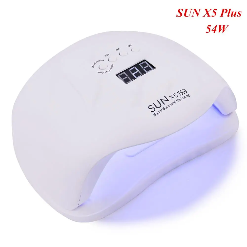 54 Вт SUN X5 Plus Сушилка для ногтей ЖК дисплей 36 светодиодный УФ светильник