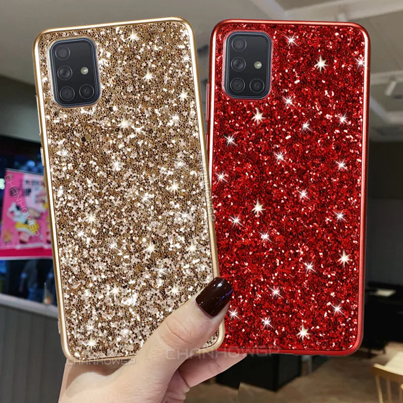 Блестящий чехол для Samsung Galaxy A51 A71 A50 A70 A30 A40 A20 A10 A60 A80 A90 A20E A10E A30S M30S M40 | Мобильные