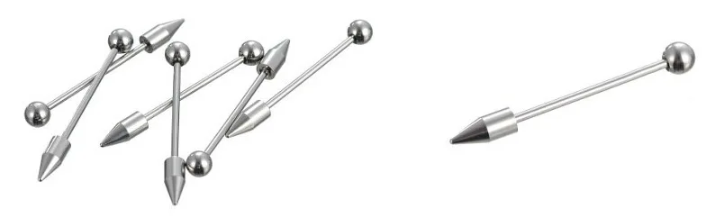 16/32 шт. Нержавеющая сталь ZirconLabret Сережка для пирсинга носа внутренний винт серьги-гвоздики с защитой от проколов; Привлекательные женские нос ювелирные изделия для пирсинга