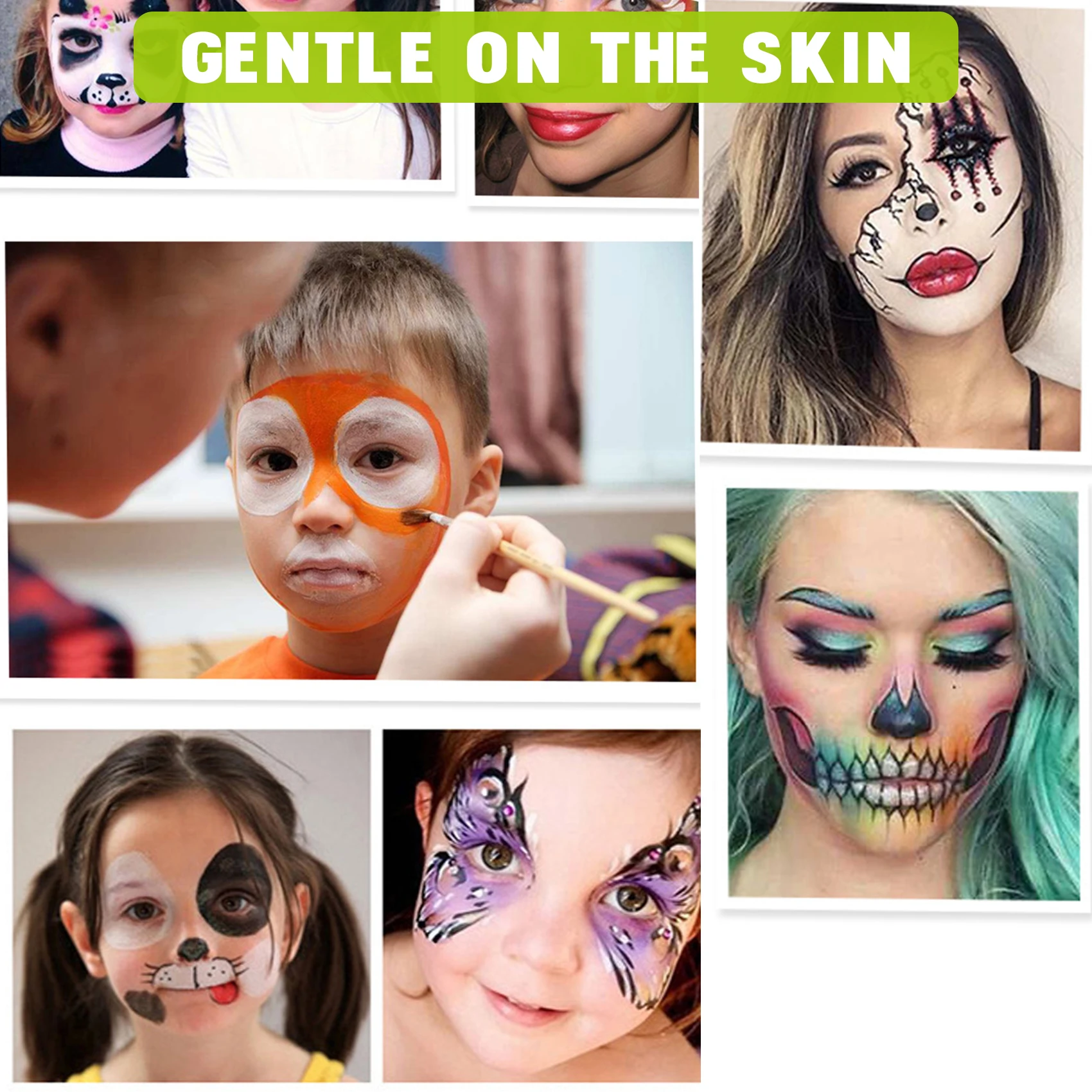 Масляная краска для лица 12 цветов тела приятная кожи без запаха вечеринки