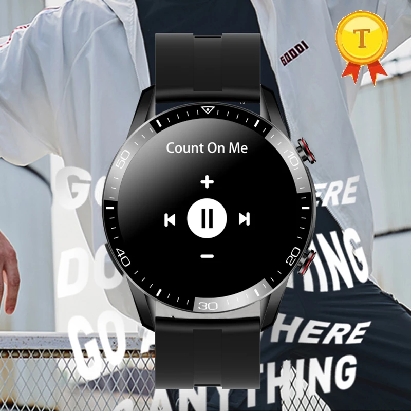 

New Full Touch Round Screen Smart Watch Heart Rate Blood Pressure Bluetooth Call Men Women Sports Fitness music Smartwatch