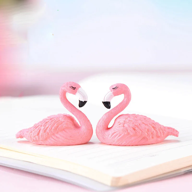 1 шт. Фламинго Смола ремесла мох микро ландшафтное украшение аквариумный