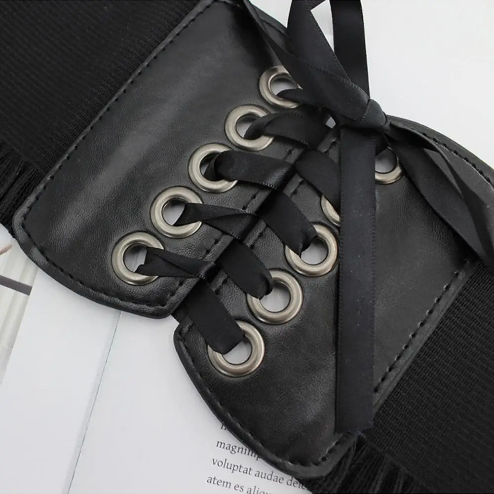 

Waist Band Elastic Super-wide Women Lace Design Retro elegant fashionable Waist Belt Apparel Accessories