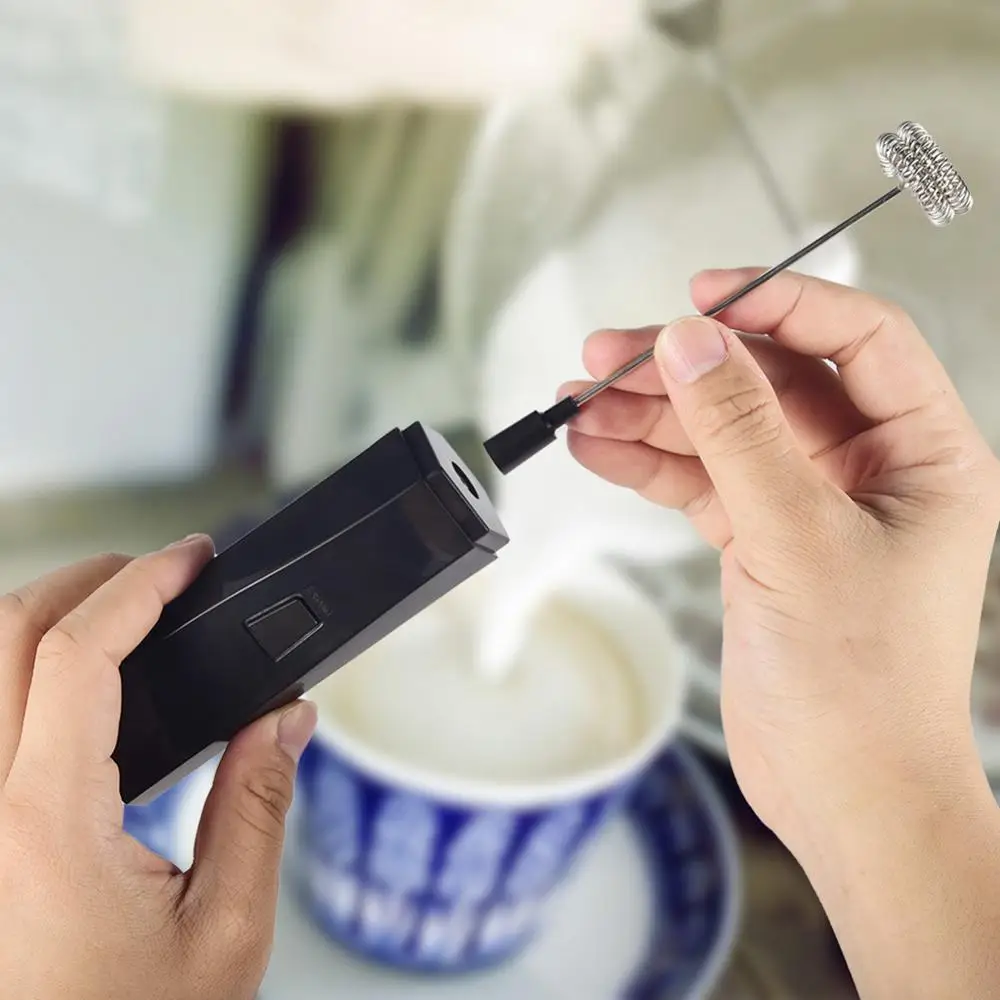 Электрический молочный кухонный взбиватель напитков для кофе, капучино, крема и яиц.