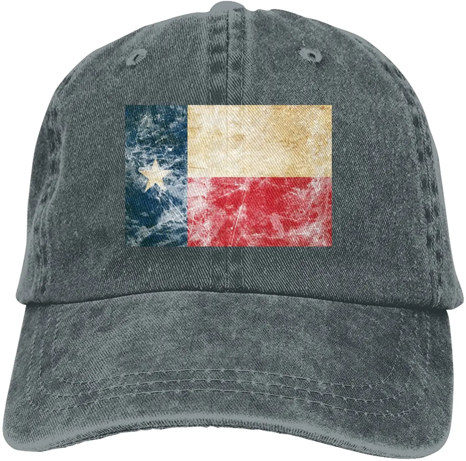 

Винтажная Бейсболка унисекс с Техасским флагом, регулируемая джинсовая кепка для папы, ковбойские кепки