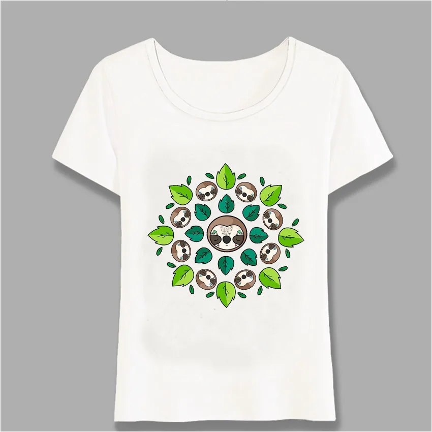 Футболка женская с принтом мандалы забавный топ коротким рукавом Повседневная