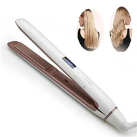 professional hair straightener 2 in 1 flat iron led display ceramic coating plate straightening iron styling tool for women