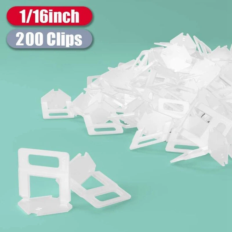 200PCS Tile System Clips 1/16 Inch Leveler Spacers More Flexible Combination For Leveling Installation | Инструменты