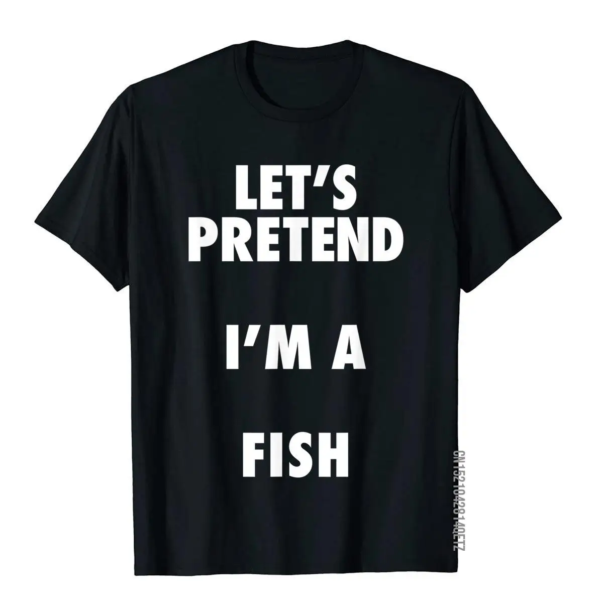 

Костюм на Хэллоуин «рыба», «Let's Pretend I'm A Fish», футболка, футболки, подарки, распространенные мужские Топы И Футболки, праздничные хлопковые футболки