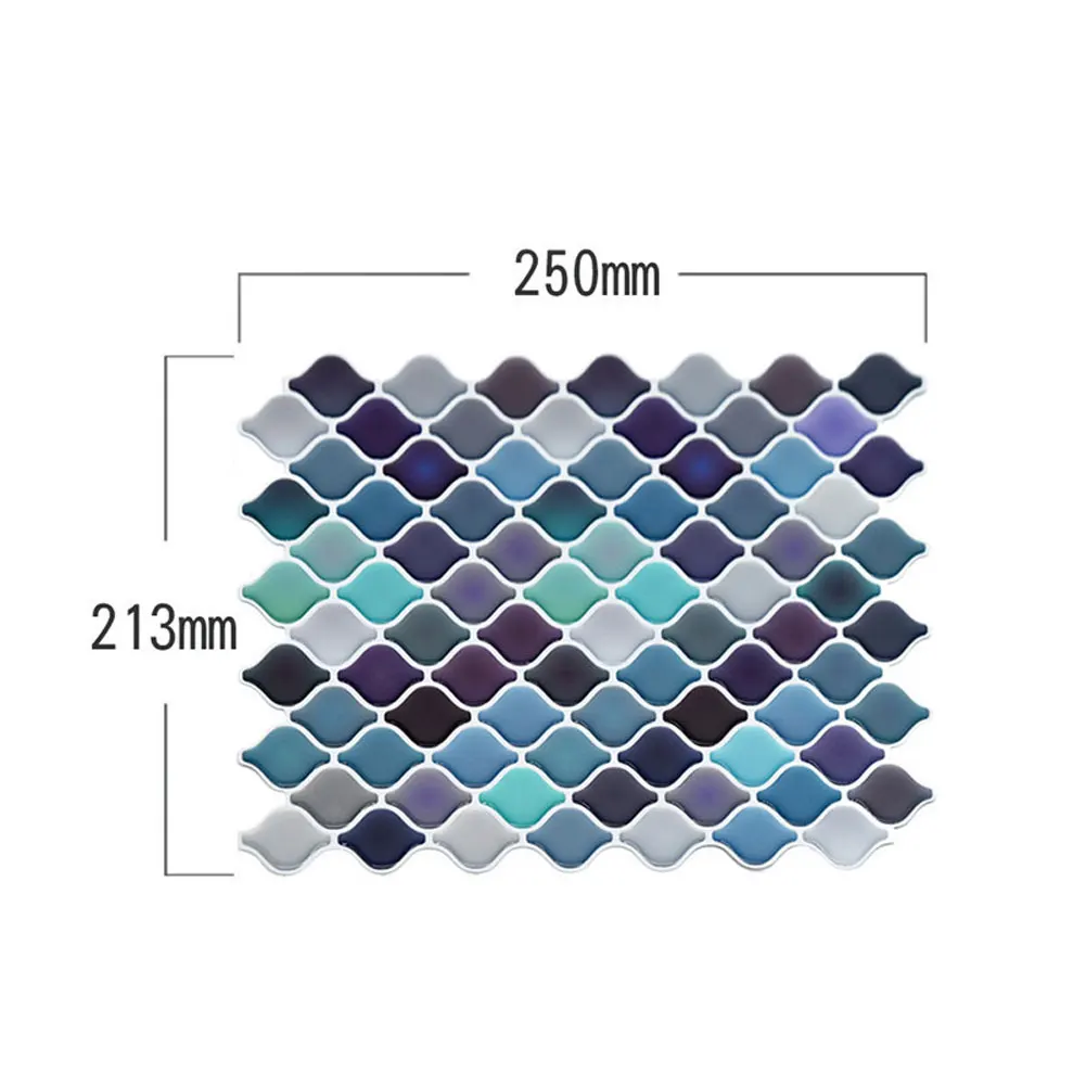

21.3*25cm Resin Mosaic Self Adhesive Wall Tile Peel And Stick Kitchen Tiles Mosaic Self Adhesive Wall Tile Sticker Decoration