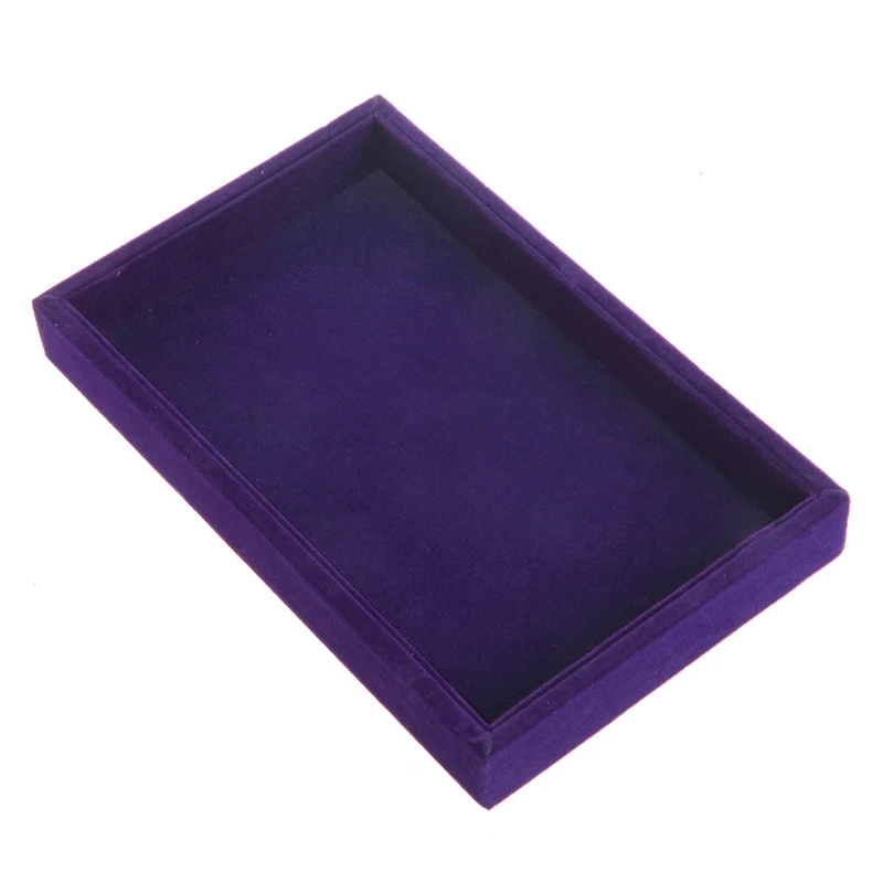 

2021 New Stackable Jewelry Trays Inserts Velvet Catch All Jewelry Display Tray Case