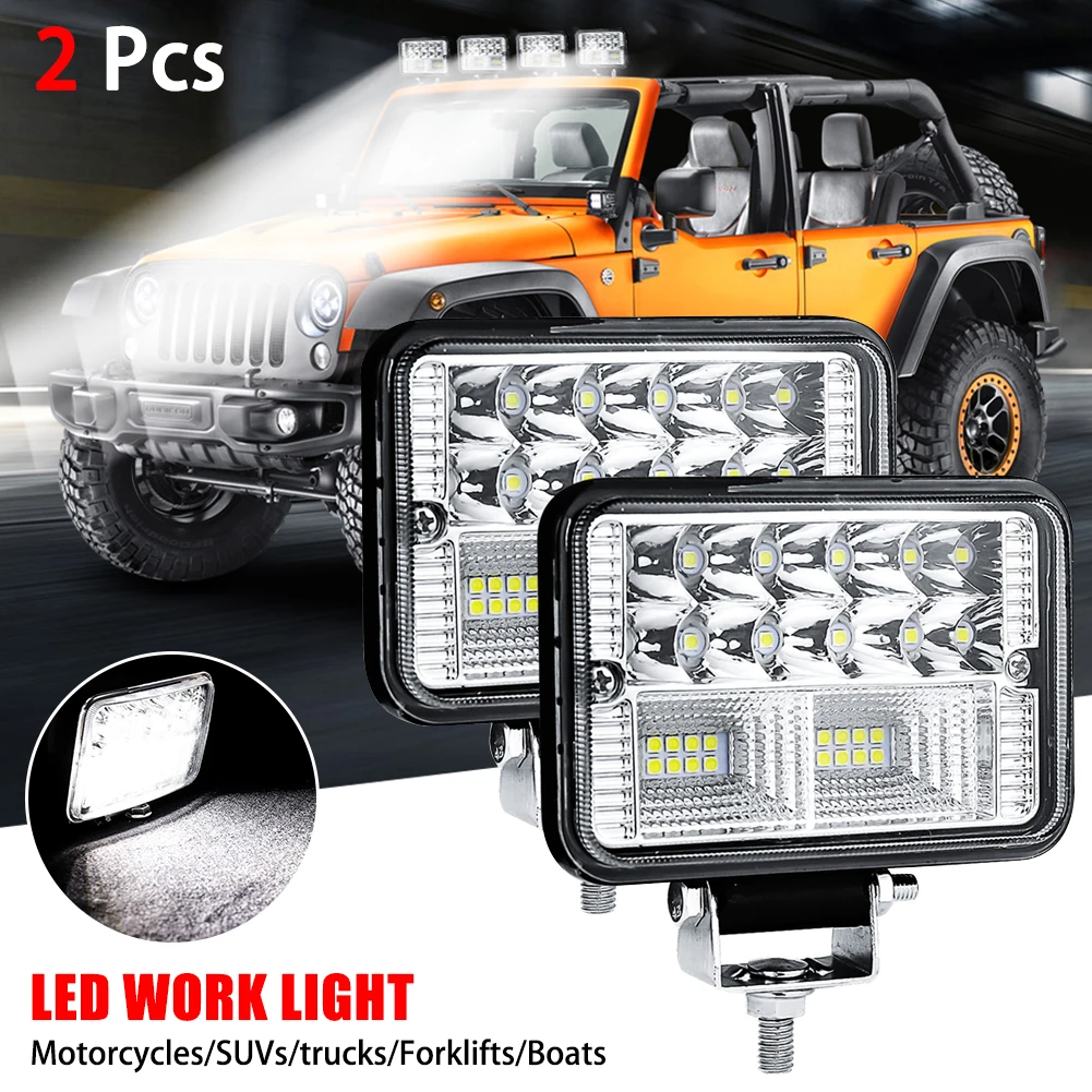 

2pcs 4inch 78W 26LED Light Bar Waterproof Work Light Flood Beam Fog Lamps/Spotlight for Work Driving Offroad Boat Car Tractor