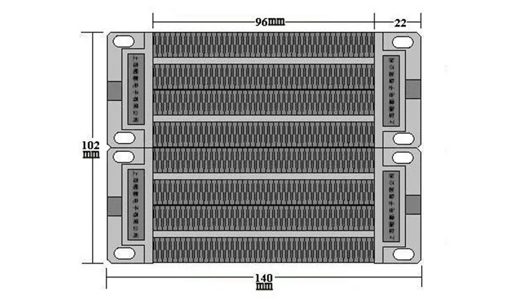 Высокое качество 1000W 110V утепленная ПТК керамический нагреватель воздуха на дизельном топливе нагревательный элемент 140*100 мм