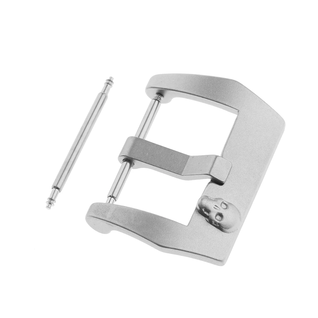 

Skull Head Stainless Steel Watch Clasp Pin Watch Band Buckle 20mm 22mm 24mm