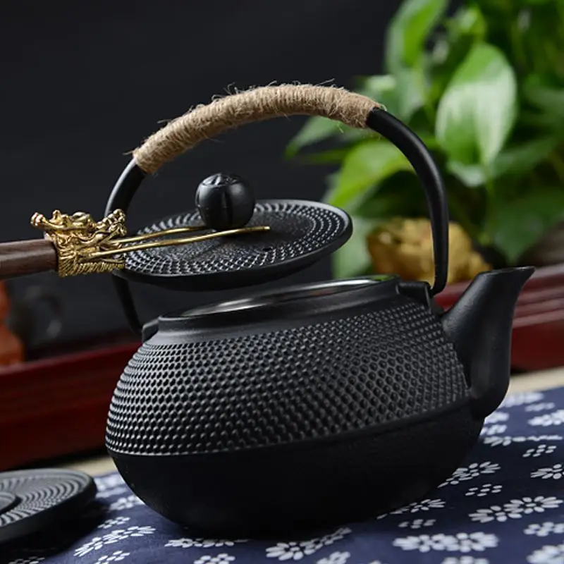 Южно чугунный чайник старый железный горшок ракушки чайные горшки для здоровья