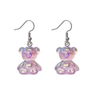 Женские акриловые серьги-гвоздики в виде мишки