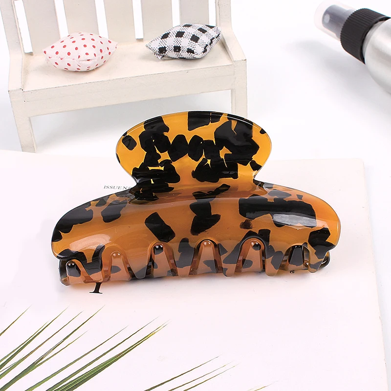 

1PC 10cm Acrylic Marble Hair Claw Cellulose Acetate Hair Clip Hairpins Women Girls Hair Crab Clamp Hair Accessories Hair Clip
