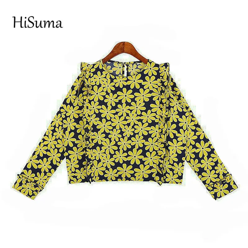 Весна Осень 2020 новые женские шифоновые базовые рубашки с длинным рукавом и