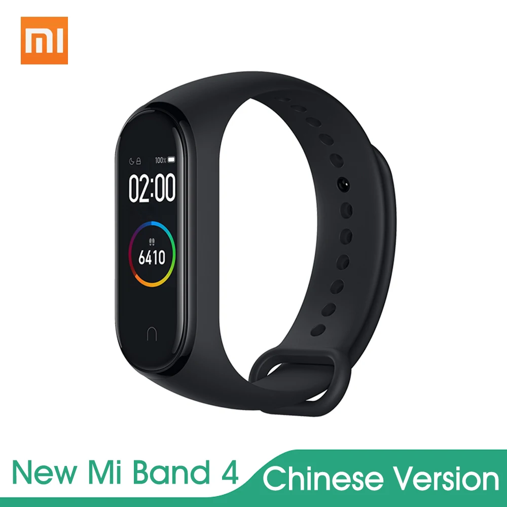 Смарт браслет Xiaomi Mi Band 4 3 цвета AMOLED экран пульсометр фитнес трекер BT5.0