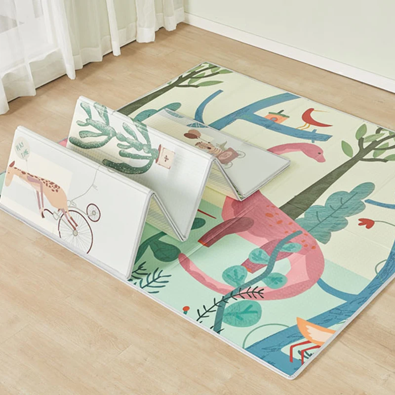 Folding Carpet Baby 200X180 Waterproof Play Mat Room Decor Home Soft Child Crawling Pad Double-sided Kids Rug Activity Toys Game