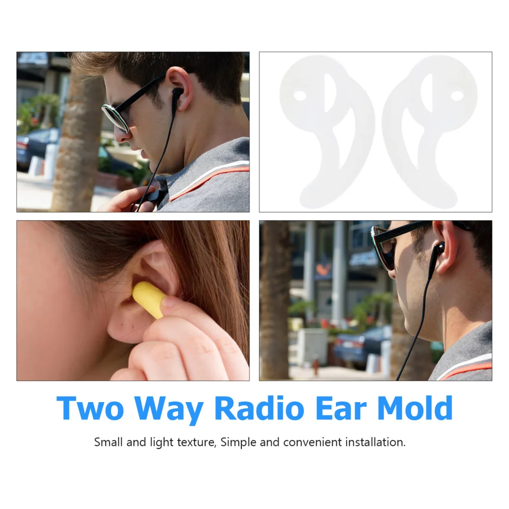 

1 Pair Silicone Fin Ear Mold Earbud Tips for Acoustic Coil Tube Earpiece