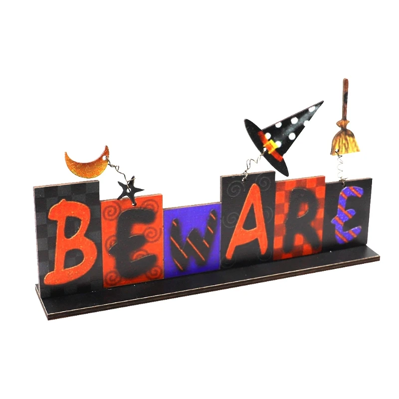 Настенный деревянный подвесной знак на Хэллоуин двор с привидениями украшение