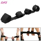 Наручники для связывания, БДСМ, для взрослых, с фиксатором руки до бедра, с ремешком на щиколотке, с фиксатором, секс-игрушки для флирта, комплект для связывания