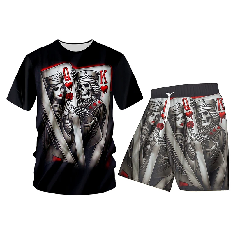 UJWI/футболка Костюм из 2 предметов Повседневные модные спортивные костюмы с