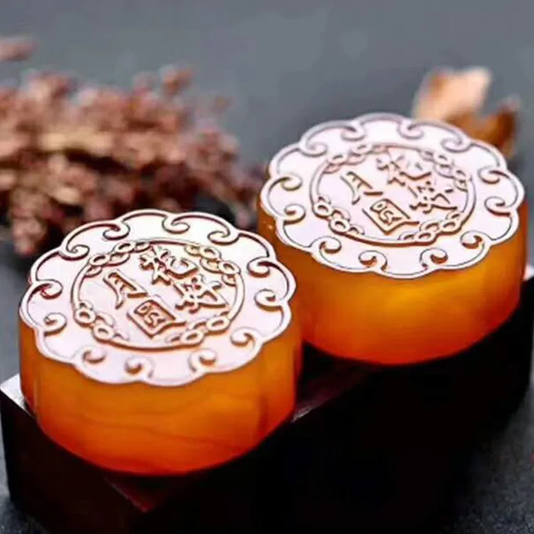 2 шт. натуральный красный агат халцедон луна торт подарочная коробка ювелирные