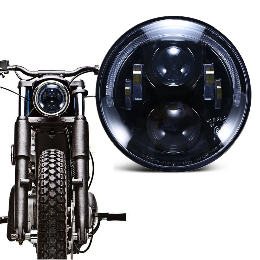 1 шт., 7-дюймовая светодиодная фара для мотоцикла, 65 Вт